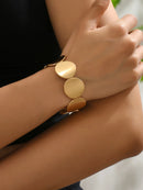 1 Pulseira Elástica Fashion Dourada