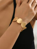 1 Pulseira Elástica Fashion Dourada