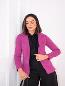 Blazers Feminino Casual Elegante E Versátil Moda Feminina