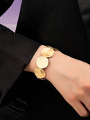 1 Pulseira Elástica Fashion Dourada