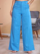 Vendedor IndicadoConjunto feminino de alfaiataria blusa manga curta com calça reta ótimo para usar no trabalho dia a dia casual premium acabamento pespontado