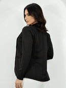 Blazer Alfaiataria Social Feminino Elegante Atemporal Sobretudo Acinturado
