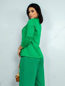 Blazer Alfaiataria Social Feminino Elegante Atemporal Sobretudo Acinturado