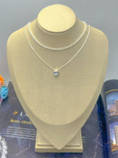 Vendedor Indicado
KIT 2 Choker Riviera Cristal + Colar Com coração Ponto De Luz Prateado Folheado Banhada A Prata