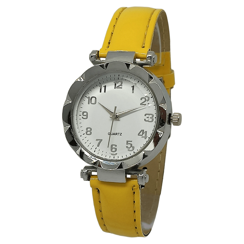 Relógio Casual Couro Feminino Lindo