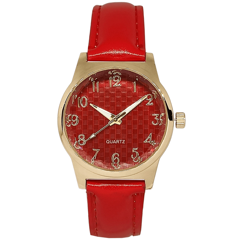 Relógio Casual Couro Feminino Lindo