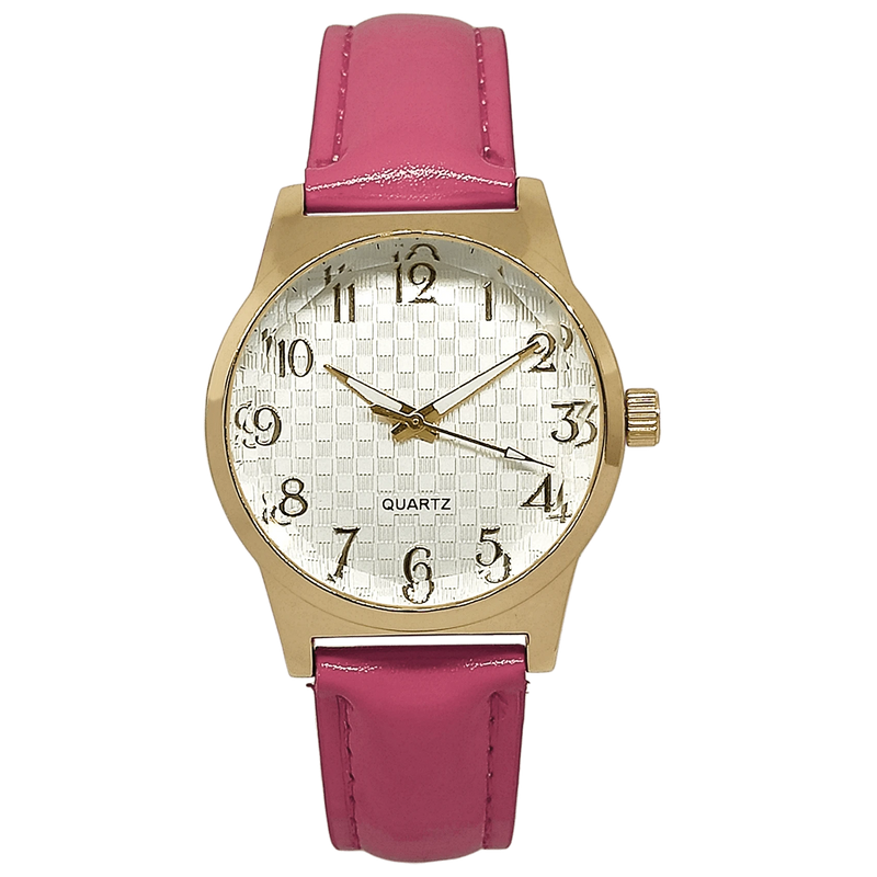 Relógio Casual Couro Feminino Lindo