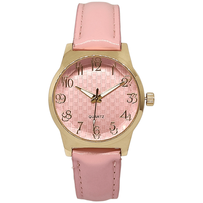Relógio Casual Couro Feminino Lindo