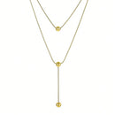 Vendedor Indicado
colar Aço titânio colar de camada dupla de nicho feminino high-end design sentido pequena cadeia de clavícula de contas 2023 novos acessórios simples da moda