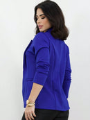 Blazer Alfaiataria Social Feminino Elegante Atemporal Sobretudo Acinturado