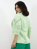 Blazer Alfaiataria Social Feminino Elegante Atemporal Sobretudo Acinturado