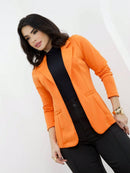 Blazer Alfaiataria Social Feminino Elegante Atemporal Sobretudo Acinturado