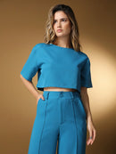 Vendedor IndicadoConjunto feminino de alfaiataria blusa manga curta com calça reta ótimo para usar no trabalho dia a dia casual premium acabamento pespontado