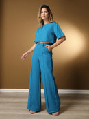 Vendedor IndicadoConjunto feminino de alfaiataria blusa manga curta com calça reta ótimo para usar no trabalho dia a dia casual premium acabamento pespontado