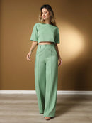 Vendedor IndicadoConjunto feminino de alfaiataria blusa manga curta com calça reta ótimo para usar no trabalho dia a dia casual premium acabamento pespontado