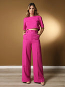 Conjunto Blusa Manga Curta e Calça Reta – ALICE