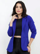 Blazer Alfaiataria Social Feminino Elegante Atemporal Sobretudo Acinturado