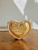 Vendedor IndicadoBolsa Feminina Transversal Coração Pequena Festa Alça Corrente