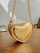 Vendedor IndicadoBolsa Feminina Transversal Coração Pequena Festa Alça Corrente