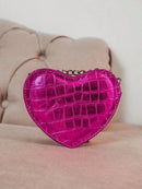 Vendedor IndicadoBolsa Feminina Transversal Coração Pequena Festa Alça Corrente