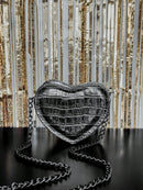 Vendedor IndicadoBolsa Feminina Transversal Coração Pequena Festa Alça Corrente