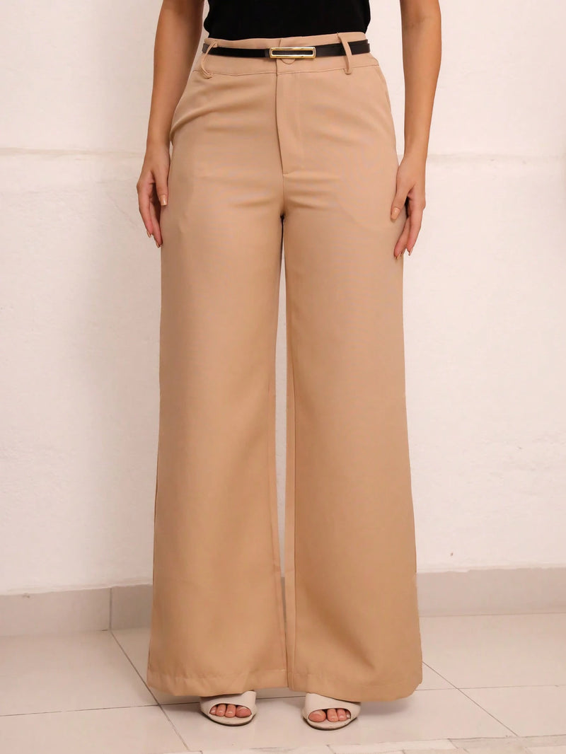 Calça Pantalona com Cinto – CAMILA