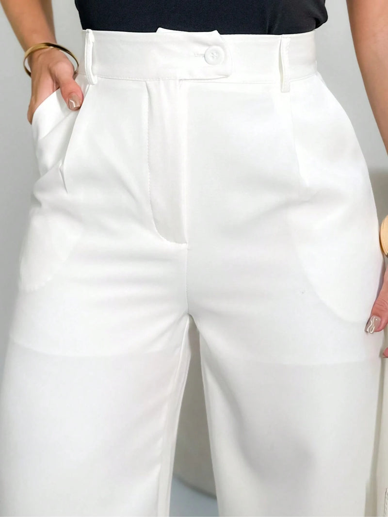 Vendedor Indicado
EMILI LULU RUN Calça Pantalona Alfaiataria Feminina Com Fecho Cruzado