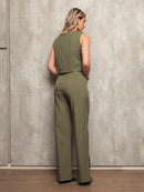 Vendedor Indicado
Conjunto Feminino em Alfaiataria Laris Blusa com Calça comprida