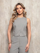 Vendedor Indicado
Conjunto Feminino em Alfaiataria Laris Blusa com Calça comprida