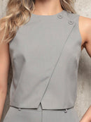 Vendedor Indicado
Conjunto Feminino em Alfaiataria Laris Blusa com Calça comprida