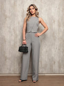 Conjunto Tecido Luis Twill Azul Cadete – VIVIANE