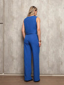 Vendedor Indicado
Conjunto Feminino em Alfaiataria Laris Blusa com Calça comprida