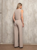 Vendedor Indicado
Conjunto Feminino em Alfaiataria Laris Blusa com Calça comprida