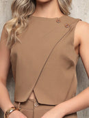 Vendedor Indicado
Conjunto Feminino em Alfaiataria Laris Blusa com Calça comprida