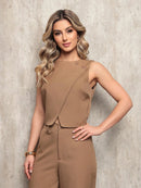 Vendedor Indicado
Conjunto Feminino em Alfaiataria Laris Blusa com Calça comprida