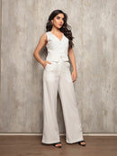 Vendedor Indicado
ANLE MODAS Conjunto feminina Colete com Calça Alfaiataria chic Social estampado Listrado