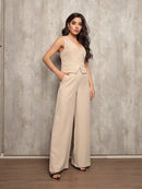 Vendedor Indicado
ANLE MODAS Conjunto feminina Colete com Calça Alfaiataria chic Social estampado Listrado