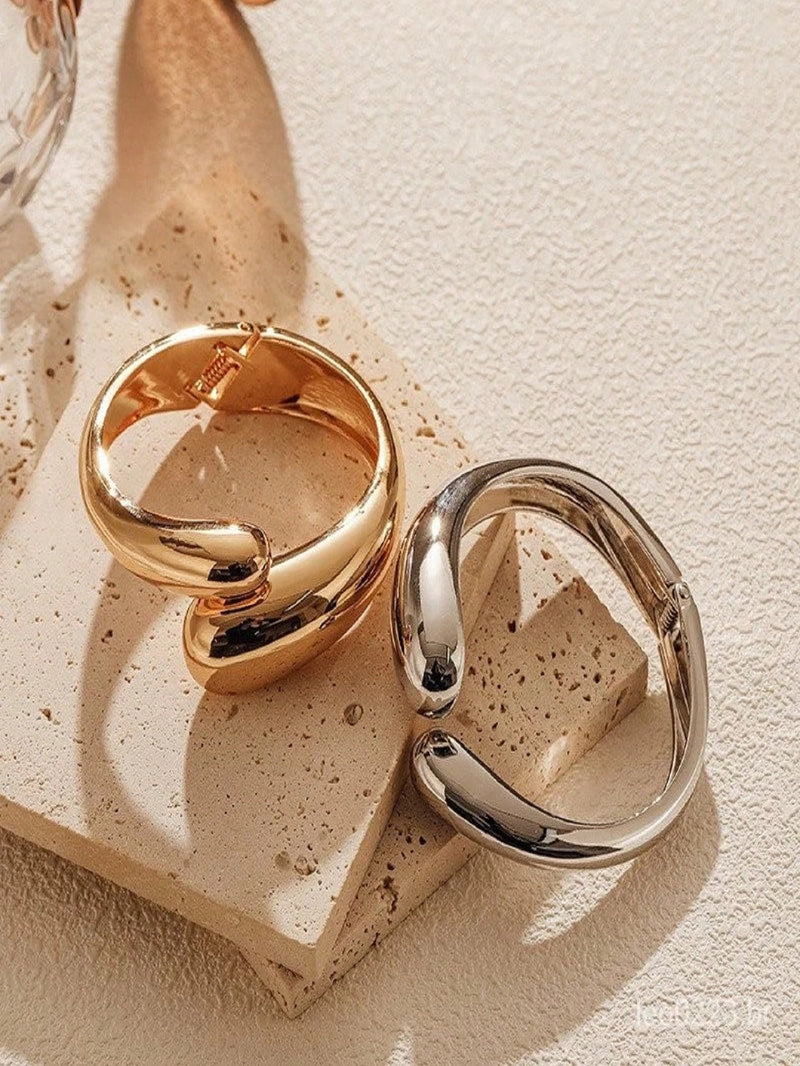 Vendedor Indicado
Pulseira aberta estilo barroco retro europeu e americano banhado a ouro luz luxo moda versátil1