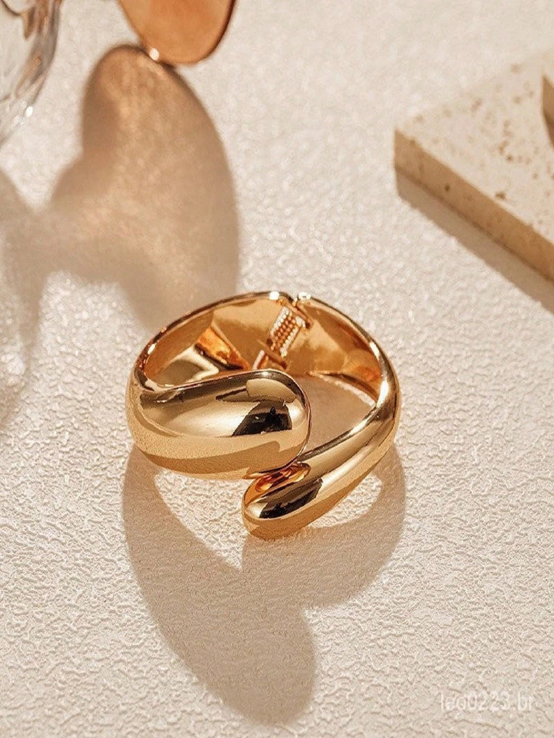 Vendedor Indicado
Pulseira aberta estilo barroco retro europeu e americano banhado a ouro luz luxo moda versátil1