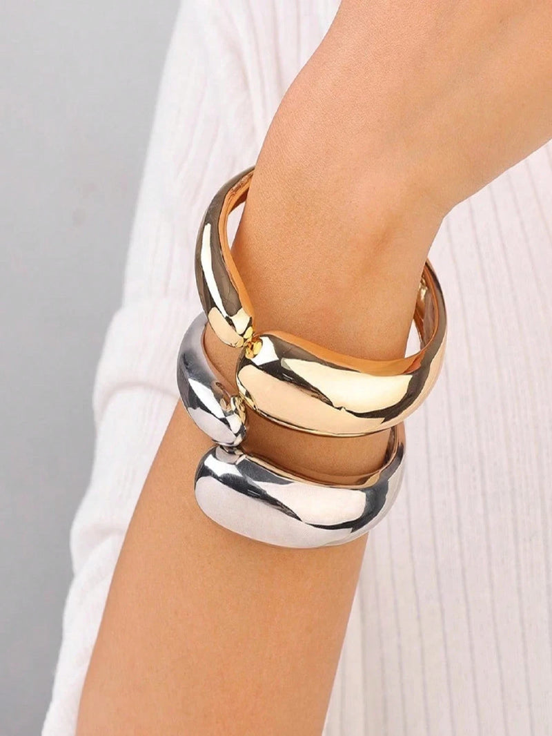 Vendedor Indicado
Pulseira aberta estilo barroco retro europeu e americano banhado a ouro luz luxo moda versátil1