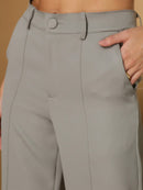 Vendedor IndicadoConjunto feminino de alfaiataria blusa manga curta com calça reta ótimo para usar no trabalho dia a dia casual premium acabamento pespontado