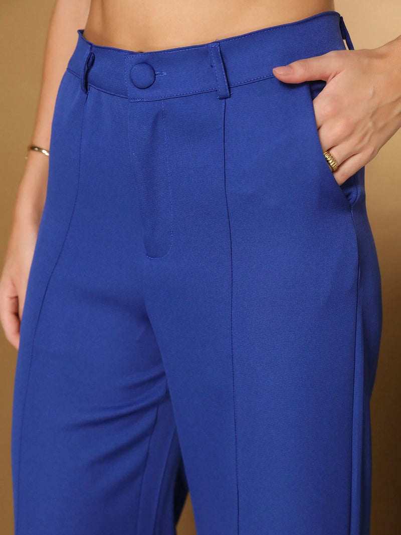 Vendedor IndicadoConjunto feminino de alfaiataria blusa manga curta com calça reta ótimo para usar no trabalho dia a dia casual premium acabamento pespontado