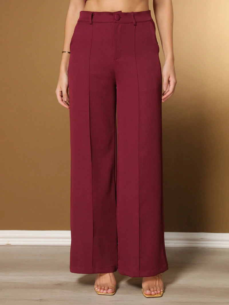 Vendedor IndicadoConjunto feminino de alfaiataria blusa manga curta com calça reta ótimo para usar no trabalho dia a dia casual premium acabamento pespontado