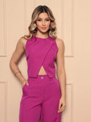 Vendedor Indicado
Conjunto Feminino em Alfaiataria Laris Blusa com Calça comprida