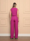 Vendedor Indicado
Conjunto Feminino em Alfaiataria Laris Blusa com Calça comprida