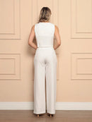 Vendedor Indicado
Conjunto Feminino em Alfaiataria Laris Blusa com Calça comprida