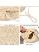 Vendedor Indicado
DESC Bolsa Feminina Pequena Palha Sintética Redonda Alça Comprida corda transversal