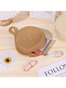 Vendedor Indicado
DESC Bolsa Feminina Pequena Palha Sintética Redonda Alça Comprida corda transversal