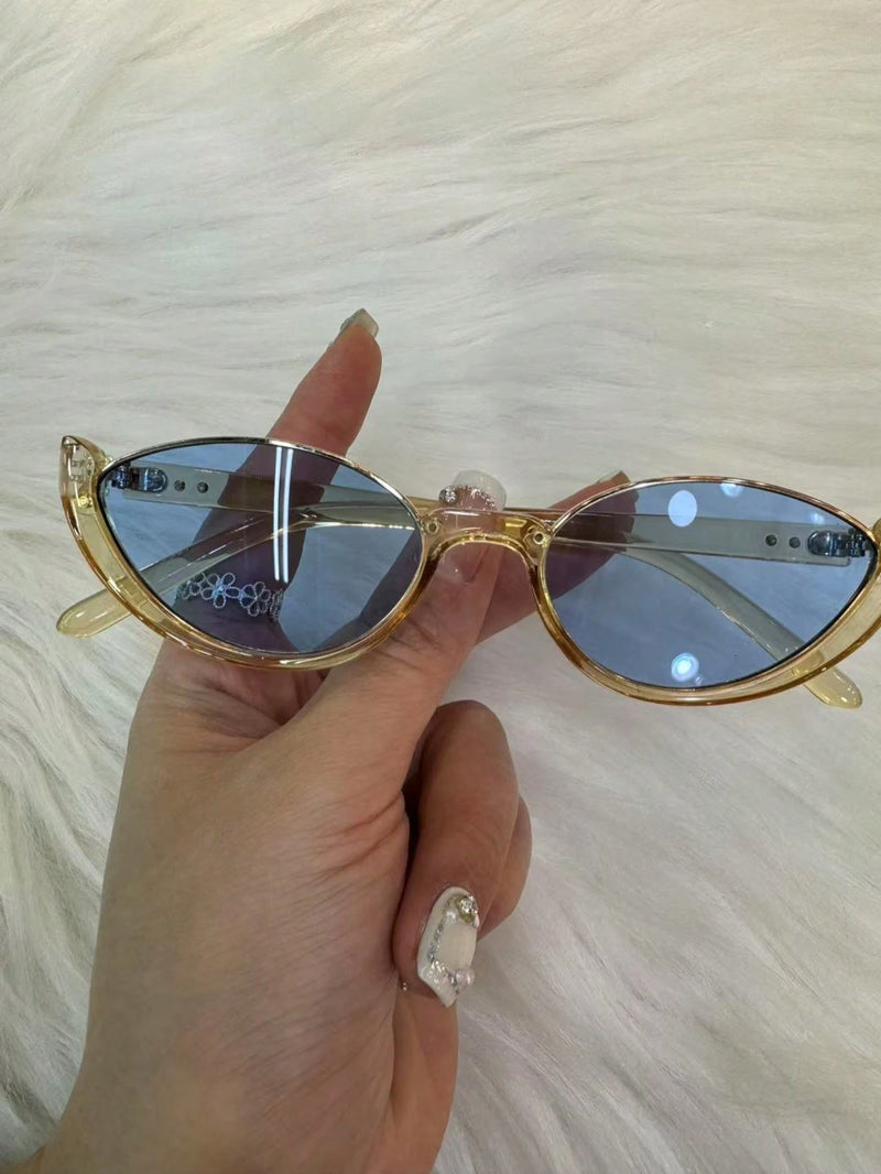 1 Par de Óculos de Moda Estilo Gatinho para Mulheres para Decoração, Acessórios Elegantes para Praia, Acessórios de Praia para Mulheres, Óculos Escuros, Básicos da Moda, Roupas Outono Inverno para Mulheres, Casual para Negócios, Presentes
