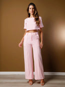 Vendedor IndicadoConjunto feminino de alfaiataria blusa manga curta com calça reta ótimo para usar no trabalho dia a dia casual premium acabamento pespontado